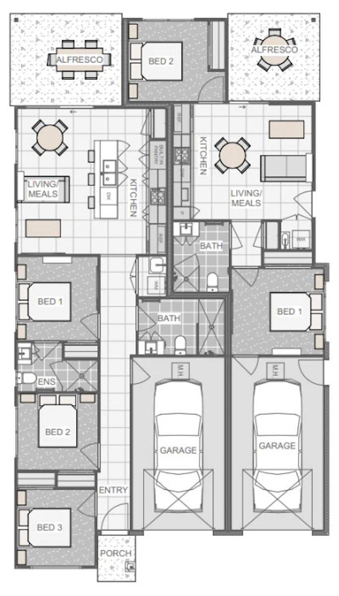 Floor plan 147-151 Logan Street Eagleby